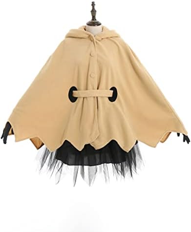 miccostumes Women's Yellow Ghost Cosplay Cloak with Skirt Belt Gloves (L)