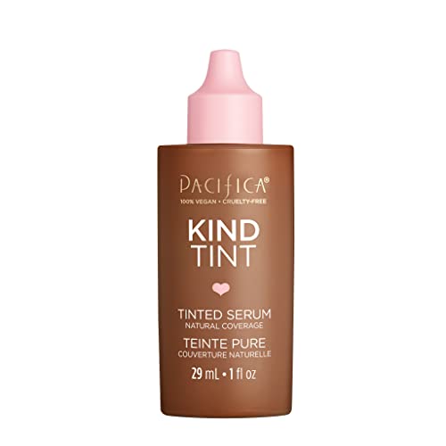 Image of Pacifica Tinted Moisturizer - Kind Tint Serum, Lightweight Hydrating Foundation with Vegan Collagen & Hyaluronic Acid for Dewy Glow, Buildable Coverage, Vegan, 1 fl oz (Shade 04)