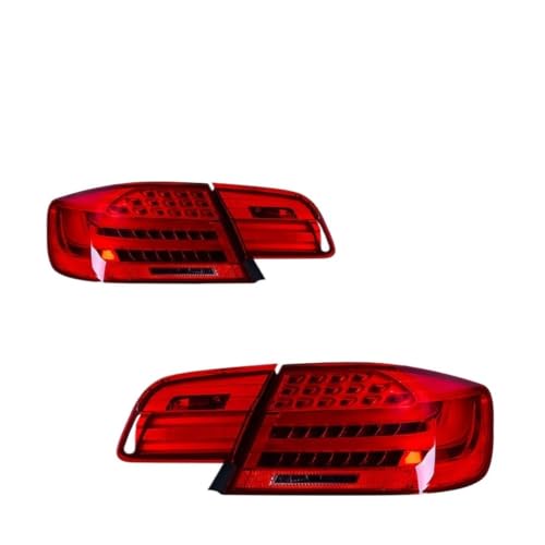LED Tail Lights Assembly Compatible with BMW 3 Series E92 E93 M3 2006-2013(E92 red one pair)