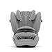CYBEX Gold Kindersitz Pallas G2 i-Size Plus, 76-150 cm, Ab ca. 15 Monate bis ca. 12 Jahre (ca. 9 bis 50 kg), Stone Grey