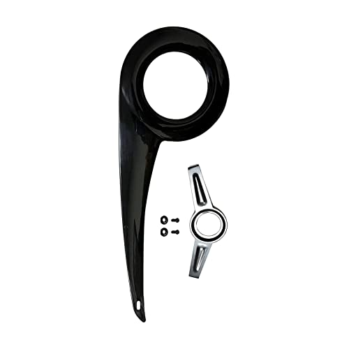 UGPLM Bike Chain Guard Cover Bike Chain Cover, Portable, Universal, Bicycle Part, Chain Guard Bike Chain Protector for Biking Bicycling Accessories, Black