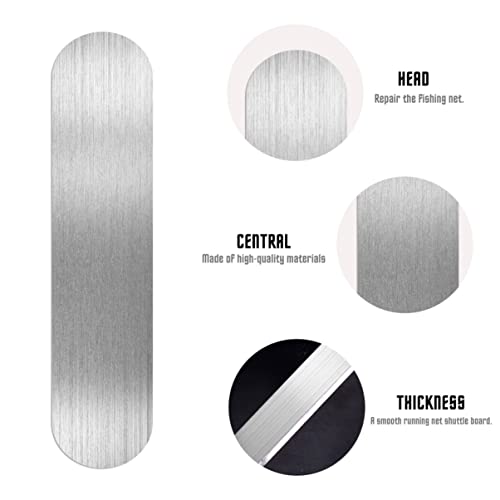 6Pcs Fishing Net Shuttle Netting Needle Shuttles Stainless Steel Fishing Net Repair Line Equipment Plastic Cast Net Mending Needle Fishing Tool Fishing Netting Needle Accessories Fishing Line Repair #TOP4