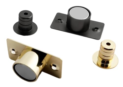 Butée de porte magnétique invisible en acier inoxydable argenté pour bureau - 2