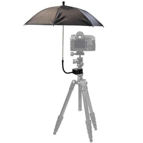 Pare-soleil pour appareil photo avec pince Support de parapluie pour trépied d'appareil photo extérieur pour photographie en studio Diamètre 50cm