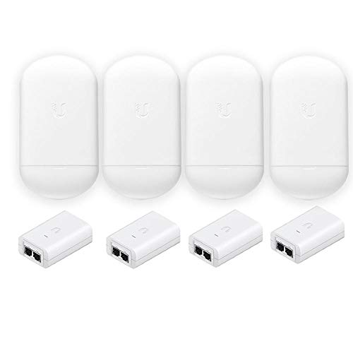 NanoStation AC loco NS-5ACL-US Loco5ac 5GHz 802.11ac airMAX CPE Radio 450Mbps Wireless Access Point (4-Pack) with PoE POE-24-7W-G Included (4-Pack)
