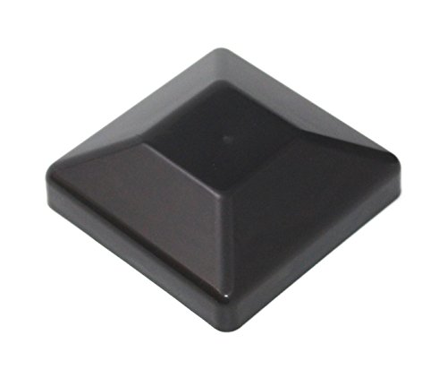 Jsp Manufacturing Plastic New Fence Post Black Caps 4X4 (3 5/8") Pressure Treated Wood Made In Usa Mulitpack Wholesale Bulk (2) #TOP2