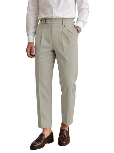 Image of TAGDO Men's Solid Colour Pant with Pocket || Casual Trosuer || Formal Trouser || Formal Slim Fit Pleated Pants for Men (2049)