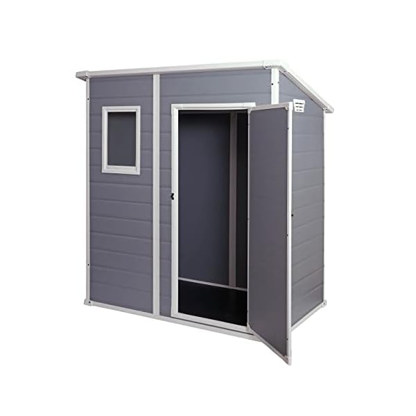 Mendler Garten-Gerätehaus HWC-J70, Geräteschuppen Gartenschrank Gartenschuppen, abschließbar 200x158x112cm