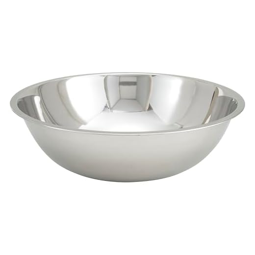 Winco 16 Quart Heavy-Duty Stainless Steel Mixing Bowl