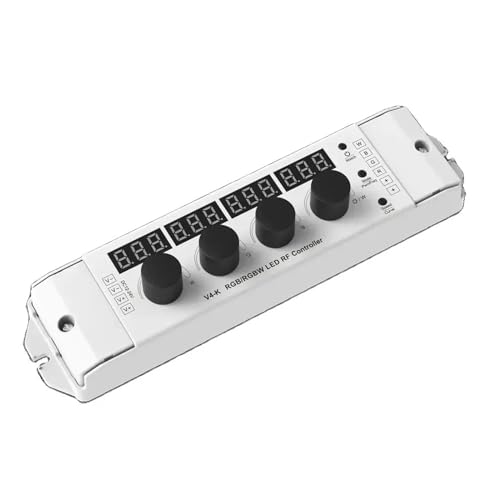 Variateur LED RGBW 12V 24V contrôleur 4 canaux pour bande lumineuse LED avec écran digital