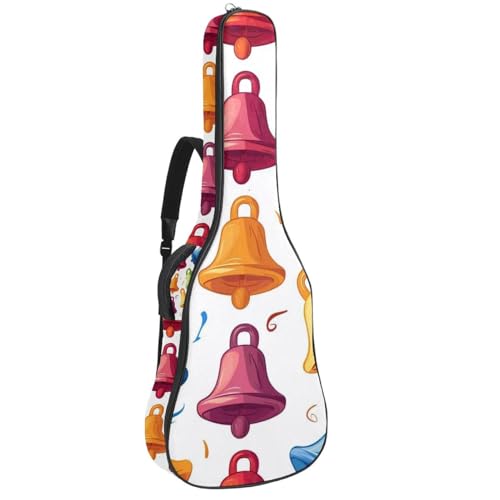 Housse guitare acoustique 109 cm imperméable Oxford étui souple pour guitare basse multicolore