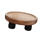 Duiaynke Ständer aus Holz, multifunktional, elegant, dekoratives Tablett, Holzerhöhung für...
