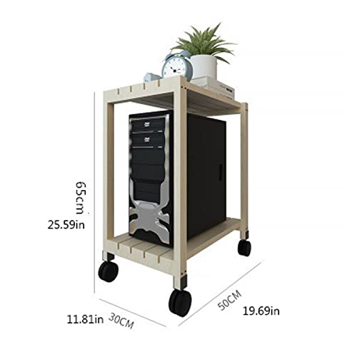 Soporte para CPU, base móvil para torre de PC de 2 niveles, diseño universal para torres de escritorio (talla única) miniatura 2