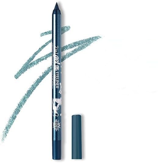Delineador en gel glitter color azul frío waterproof miniatura 1