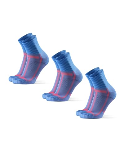 DANISH ENDURANCE 3 Pack Running Socks for Long Distances, Quarter,