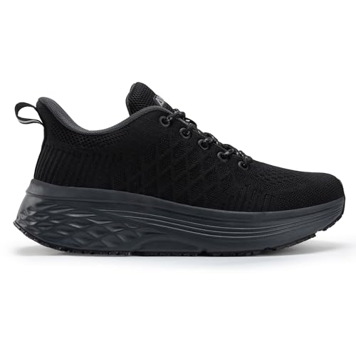 Image of AVW Womens Non Slip Work Shoes Water Resistant Walking Sneakers Food Service Chef Kitchen Shoes