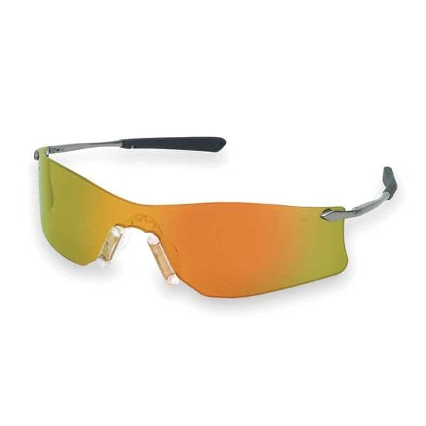 Image of MCR Safety Glasses T4110AF Rubicon T4 Clear Lens with UV Protection and Anti-Fog Coating, 1 Pair | Metal temples, Frameless design, Soft nose pads, Filters 99.9% of UV rays