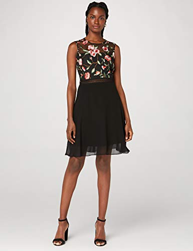 Amazon-Marke-TRUTH-FABLE-Damen-Mini-A-Linien-Kleid-aus-Spitze