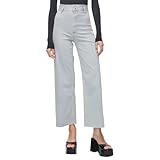 Supgoreou Women's Wide Leg Jeans High Waisted Stretchy Trendy Casual Versatile Work Denim Pants Trousers 2025 Grey