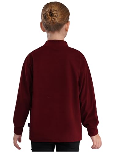 Hansber Kids Boys Girls Casual Basic Pullover Sweatshirt Long Sleeve Thermal Shirt Underwear Daily Wear2