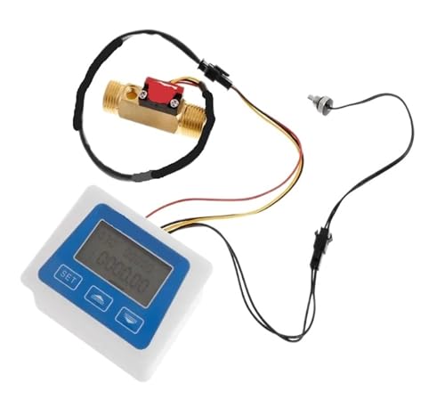 Débitmètre débit d'eau numérique G1/2 avec affichage LCD et capteur de temps - 3