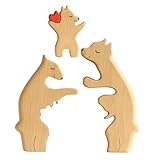 Statue d'ours : fabriquée en bois, cette figurine est résistante à la et à la décoloration, garantissant qu'elle durera des années.