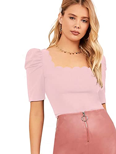 Image of Shasmi Women's Polyester Solid Slim Fit T-Shirt