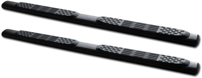 for 2005-2017 Nissan Frontier Crew, for 2009-2012 Suzuki Equator Crew Cab - 4" Matte Black Oval Style Heavyduty HD Side Step NERF Bars Rail Running Boards