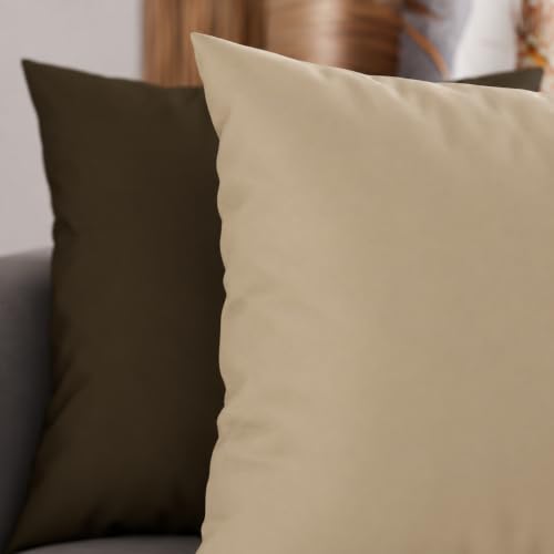 PETTI Artigiani Italiani - 2er-Set Kissenbezüge 65x65 cm aus Mikrofaser, Dekokissen-Bezüge für Schlafzimmer und Sofa… – Ansicht 3