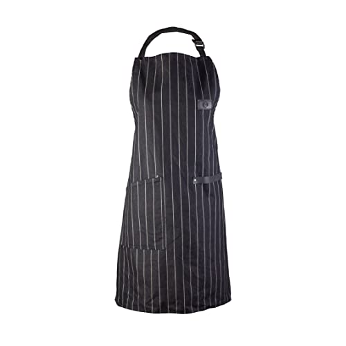 Grembiule Da Cucina Unisex Con 2 Tasche - Impermeabile, Regolabile, Nero - Per Cucina, Ristorante, Barbecue