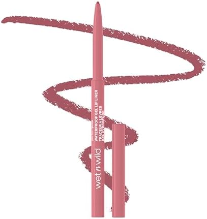 wet n wild Perfect Pout Matte Retractable Gel Lip Liner Pencil, Rich Creamy Long Lasting Color, Well-Defined and Flawless Application, Vegan & Cruelty-Free - Purple Lay Down the Mauves