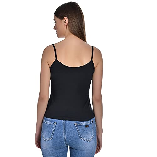 Image of Women's Regular Fit Cotton Camisole Slip Spaghetti Combo Pack of 1