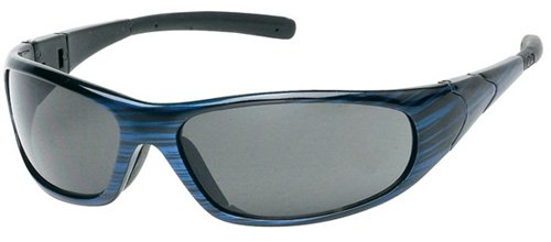 Liberty Glove & Safety BU1726G ProVizGard Cyclone Protective Eyewear, Gray Lens, Blue Frame (Case of 6 Pairs)