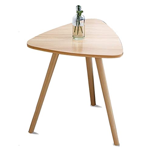 Triangle café salon compact en bois avec support magazine et bureau côté - 2