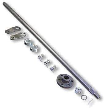 Steering Shaft, 5/8" OD & Hub Kit, Unwelded Pitman Arms, 34" Length