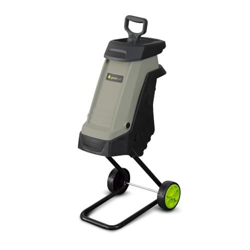 Broyeur de végétaux électrique puissant 2400W pour branches sèches