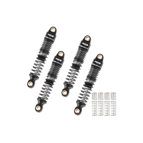 FEDCO DSS18 Shocks 51MM Oil-Filled Dual Spring Shock Absorber CNC Long Threaded Oil Damper With Spring For TRX4MT TRX4M Upgrades 1/18 RC Crawler