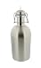 Beer Growler - 1.9 liter, 64 ounces - Stainless Steel with Swing-Top, Keeps Homebrew Fresh and Cold with Airtight Seal