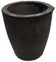 #1 1-2KG MegaCast, Foundry Clay Graphite Crucibles Black Cup Furnace Torch Melting Casting Refining Gold Silver Copper Brass Aluminum