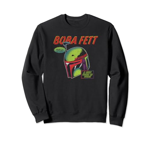 Sweat Star Wars The Book Of Boba Fett avec motif imprimé casque comic art pour homme et femme