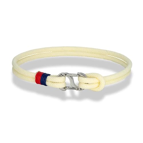 Bracelet bleu double pour hommes XJBTBA en cordon tressé