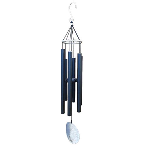 Image of Nature's Melody Wind Chimes for Outdoor, Tuned Unique Metal Tubes (Black, 88 Inch)