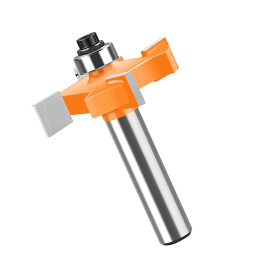 KEXIAO Juego de cortadores de ranura de disco de fresado preciso, cortador de aleación dura para carpintería con vástago de 8 mm y rodamiento de bolas