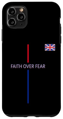 UK Faith Over Fear �u���b�g �N���X�`���� �C�M���X ���� �J���[ �X�}�z�P�[�X iPhone 11 Pro Max �p