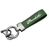 Porte Clés Moto en Cuir pour Suzuki Bandit 400 600 650 1200 1250 1250S 1050XT Cuir Moto Anneaux Fendus Porte clés Cordon Robuste Accessoires Moto,Green A