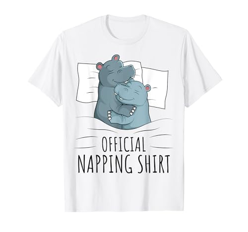 Hipopótamo Dormir Hipopótamo Oficial Napping Camiseta
