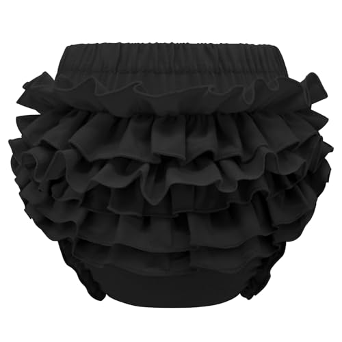 Image of Sarfel Diaper Covers for Girls Baby Bloomers Cotton Ruffle Bloomers for Toddler Girls Newborn Infant Shorts Baby Underwear