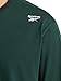 Reebok Men’s Volt Long Sleeve Crewneck T-Shirt, Standard Fit, Lightweight Cotton-Poly Jersey Fabric, Pine Grove, Medium