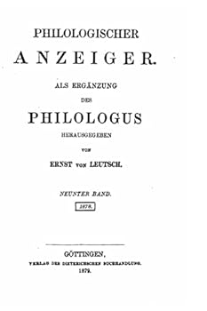 Paperback Philologischer Anzeiger [German] Book