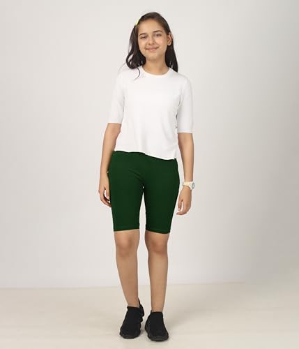 Image of KYDA Kids Girls's Stretchable Anti Bacterial Cycling Shorts, Yoga & Workout Gym Shorts